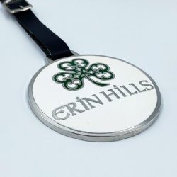 One side soft enamel logo golf bag tag