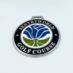 Custom hard enamel golf bag tag