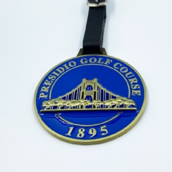 Soft enamel golf bag tag