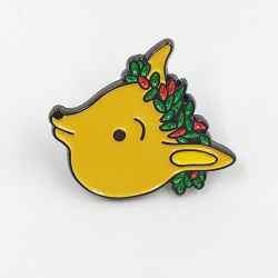 soft enamel lapel pin with rubber clutch