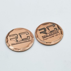 handmade edge cooper golf ball marker