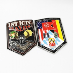gold and silver two tone plating challenge coin
