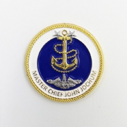 soft enamel metal custom coin with gold plating