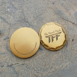 Forged Die Stamped Golf Hammered edges Ball Marker / Handforged Ballmarker