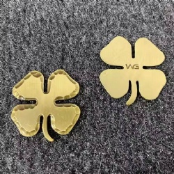Four clover metal forged edge ball marker