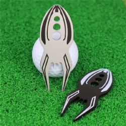 Metal golf divot tool