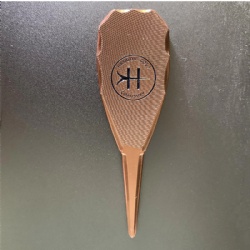 Blank metal golf divot tool
