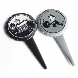single frog metal divot repair tool