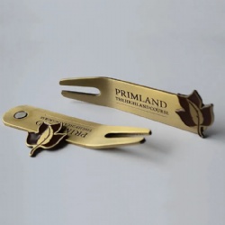 antique brass golf divot tool