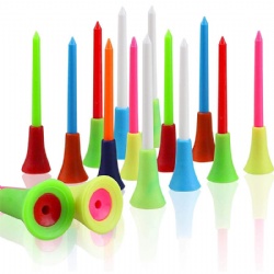 Plastic golf tees