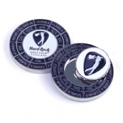 custom logo golf magnetic metal poker chip ball marker