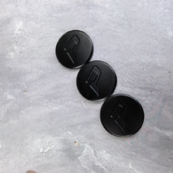 black color engraved golf ball marker