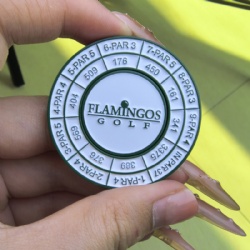 metal golf poker chip ball markers