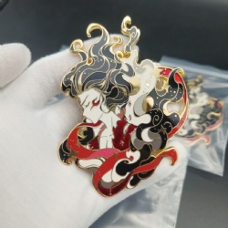 3D gold metal hard enamel pin