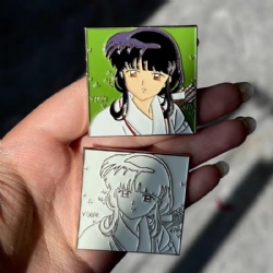 soft enamel with UV printing color