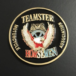 metal zinc alloy silver enamel challenge coin