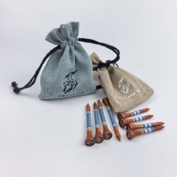 printing logo wood bambbo golf tees