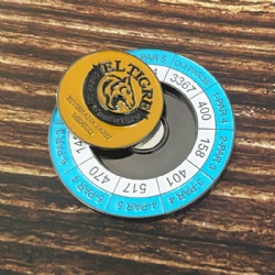 Yardage mark poker chip