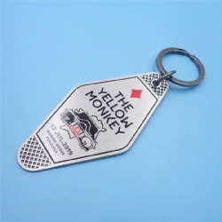 sliver plating metel car enamel metal keychain